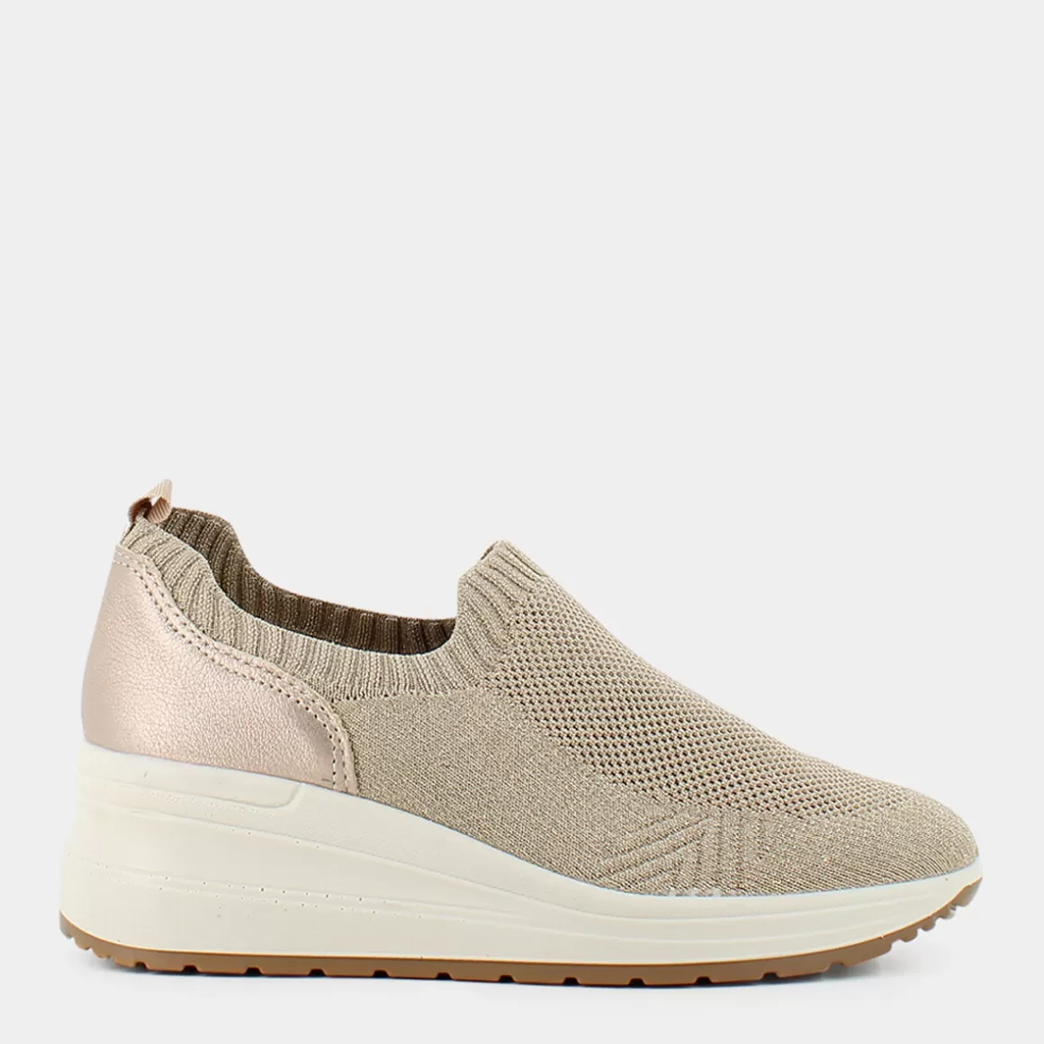 Best Sale ESSEM Im-E23D-05 - Taup-Plat./Oro - Sneakers Beige