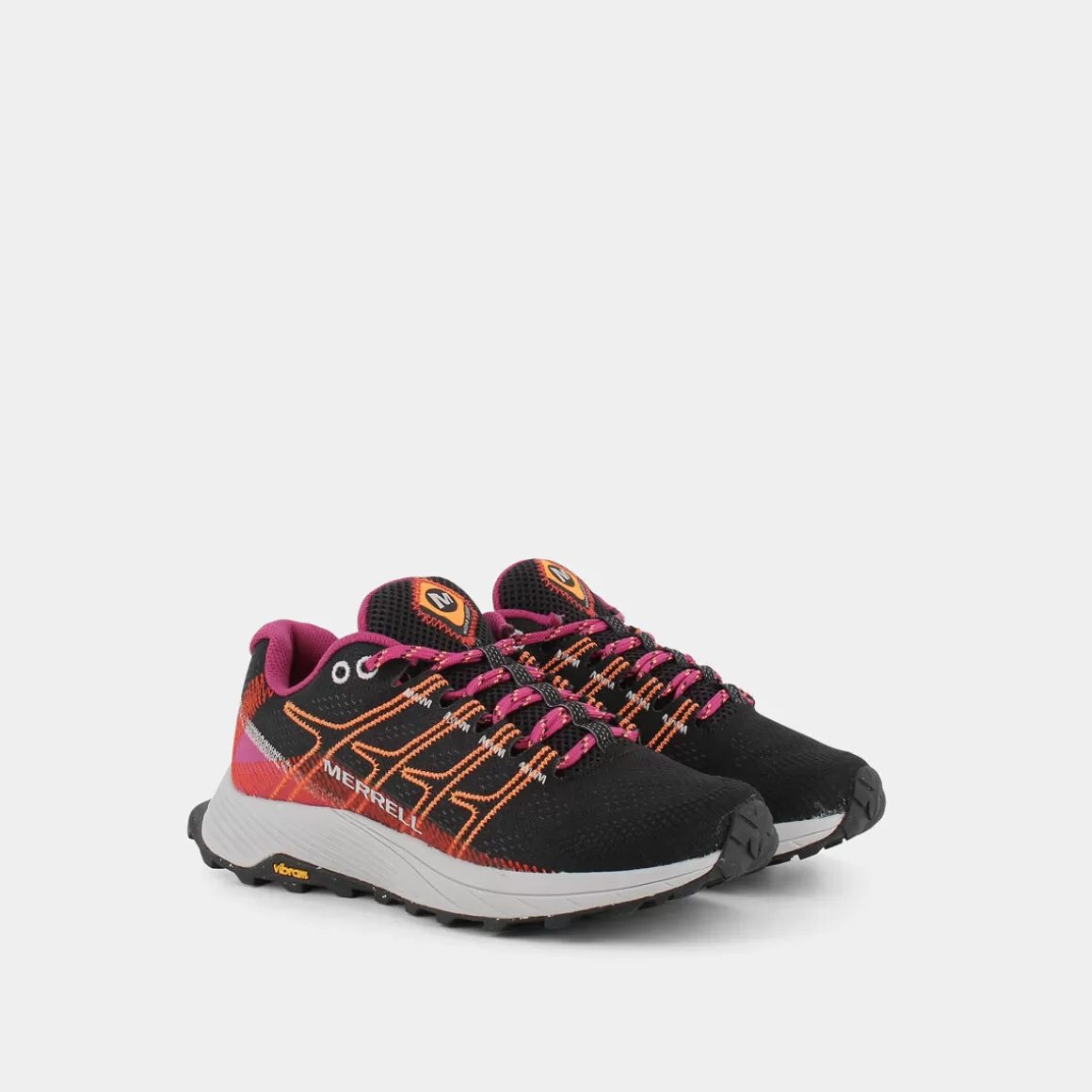 Outlet MERRELL J067532 Moab Flight Black/Fuchsia - Sportive Nero