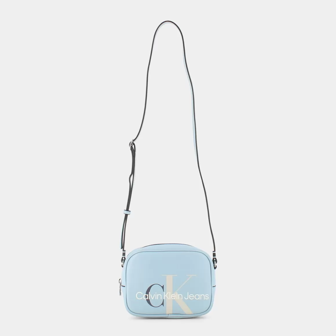 Shop CALVIN KLEIN JEANS K60K608932Cbz Sculpted Celeste - Tracolle Azzurro