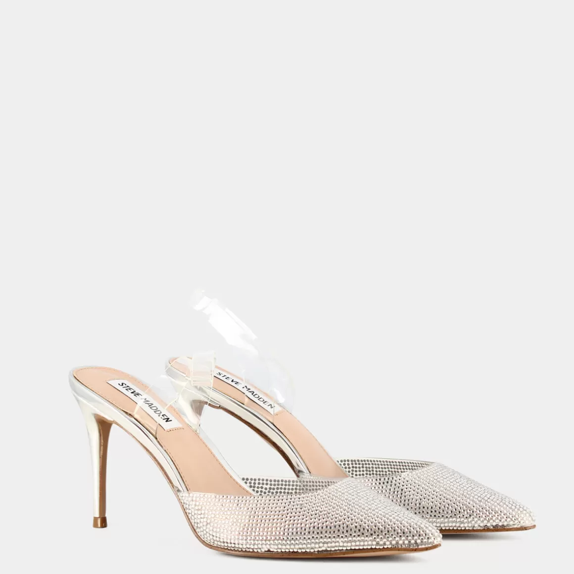 Online STEVE MADDEN Lucyle - Clear Trasparente - Sandali Argento