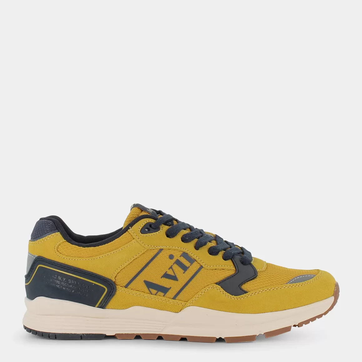 Hot AVIREX M60619-17 Lane Grey Navy - Sneakers Giallo