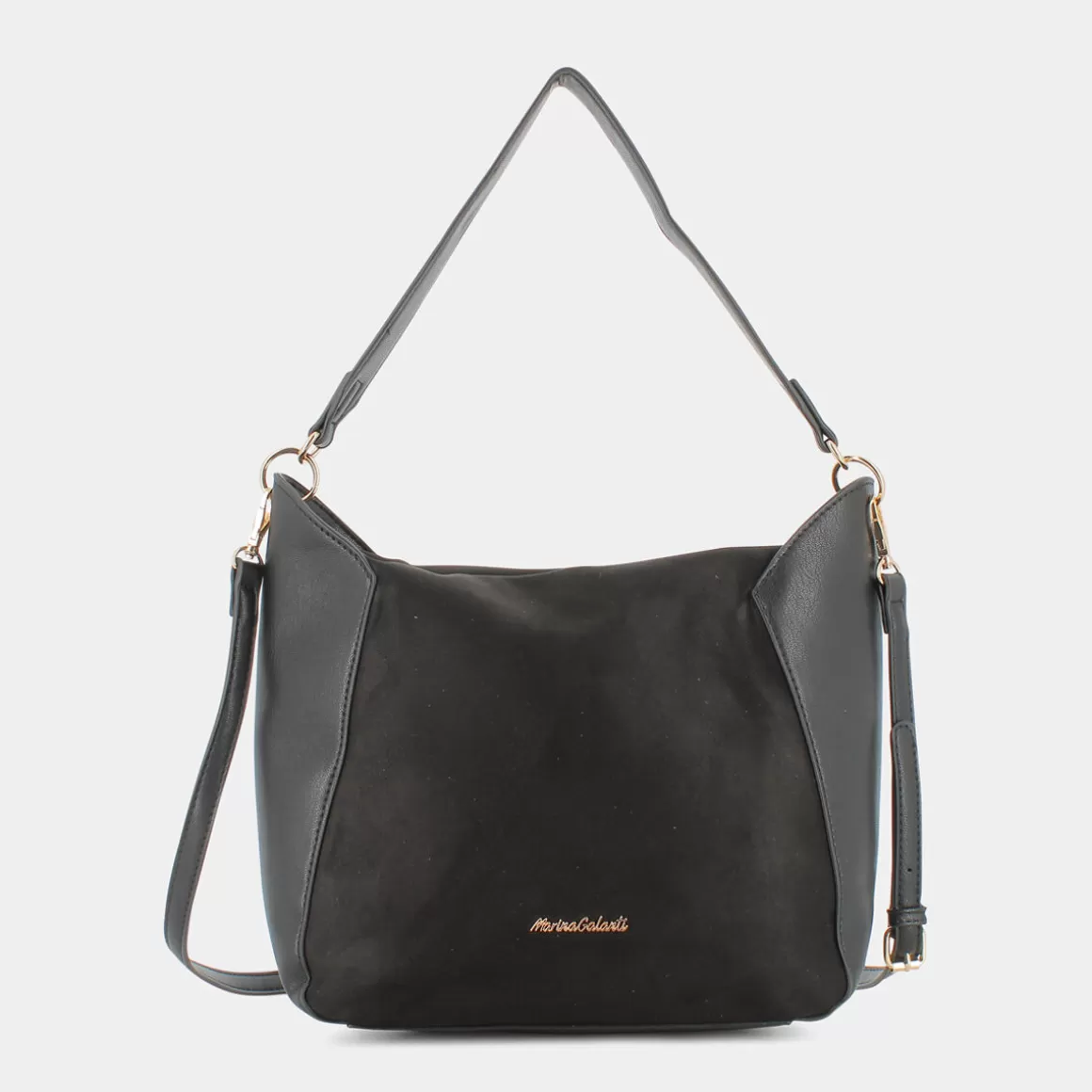 Clearance MARINA GALANTI Mb0369Ho2 Hobo Black - Tracolle Nero