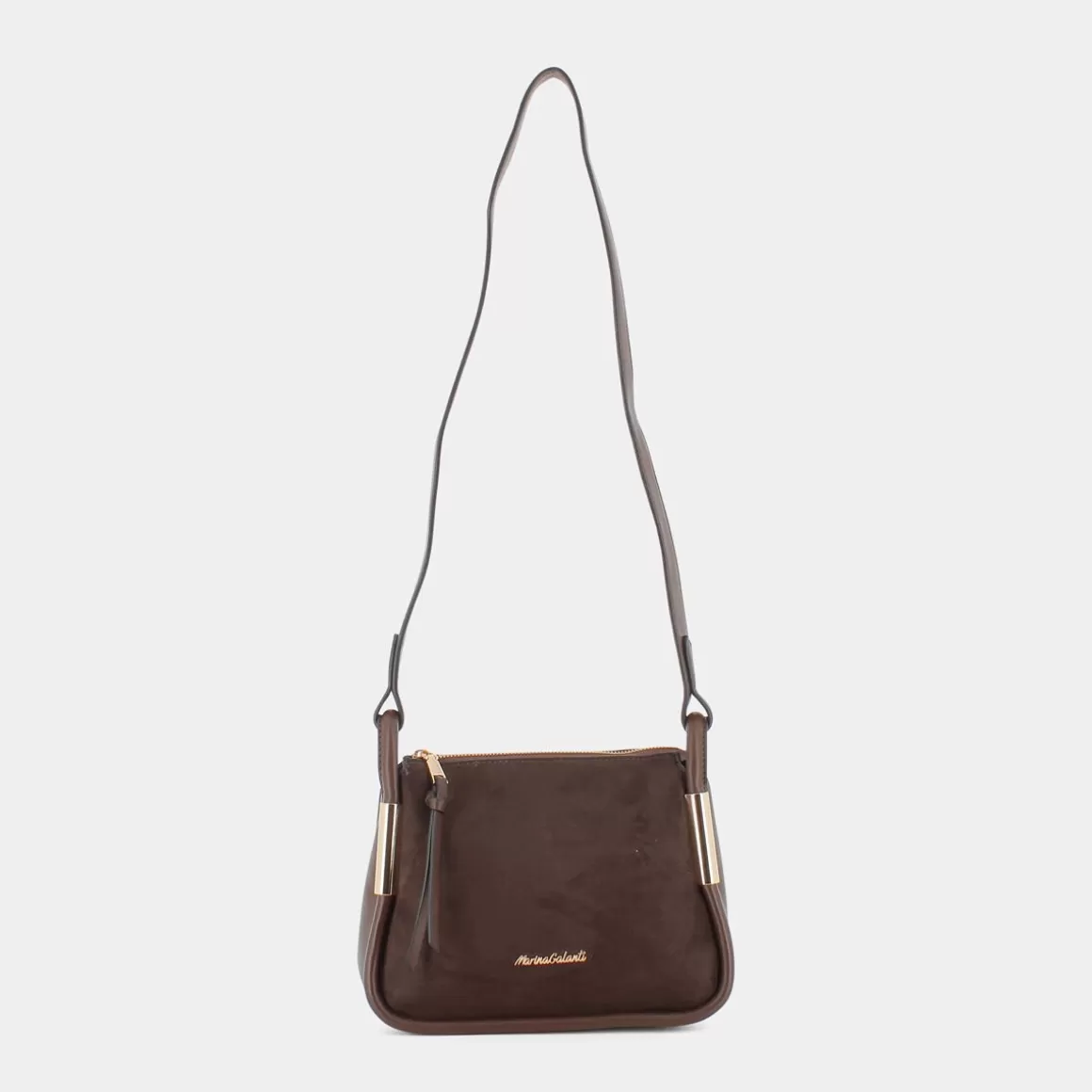 Shop MARINA GALANTI Mb0380Cy2 Crossbody Dk Brown - Tracolle Marrone