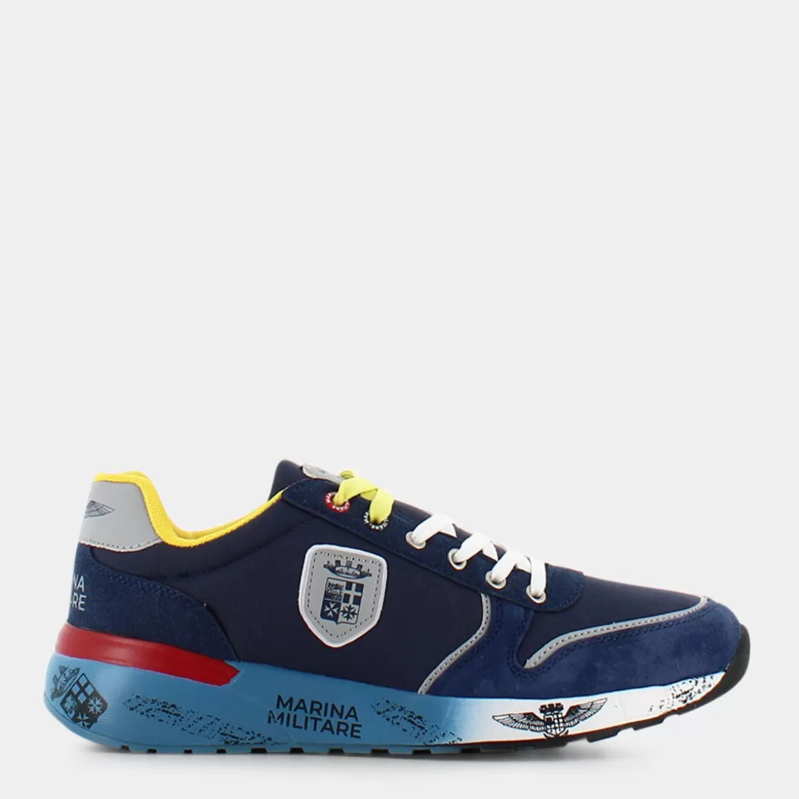 Flash Sale MARINA MILITARE Mm-2249 Navy/Yellow/Grey - Sneakers Blu