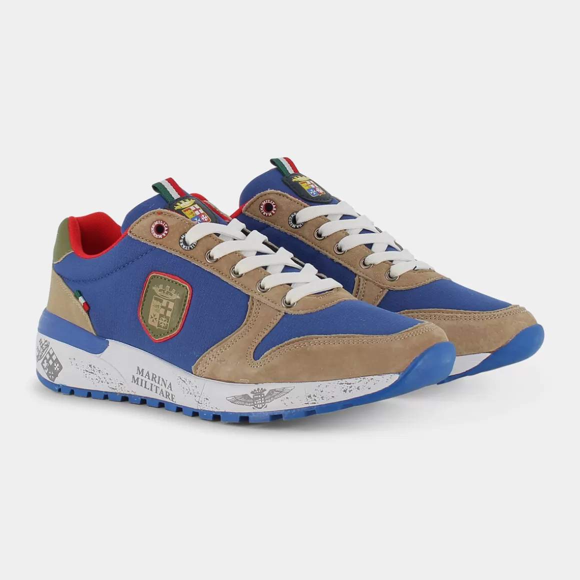 Outlet MARINA MILITARE Mm-2275 /Marrone - Sneakers Blu