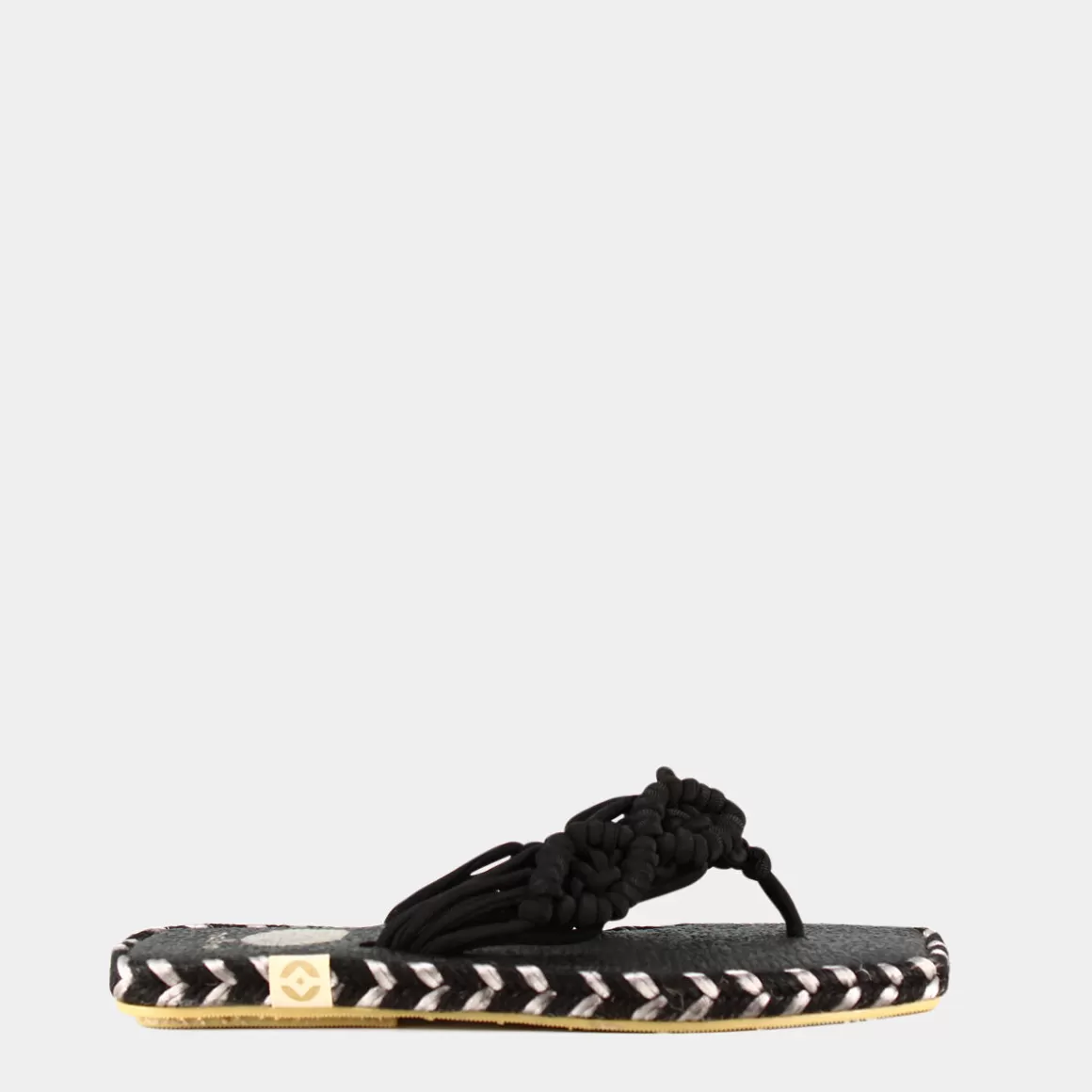 Fashion NALHO Na0047 Daya Flip Flop Sandali Nero