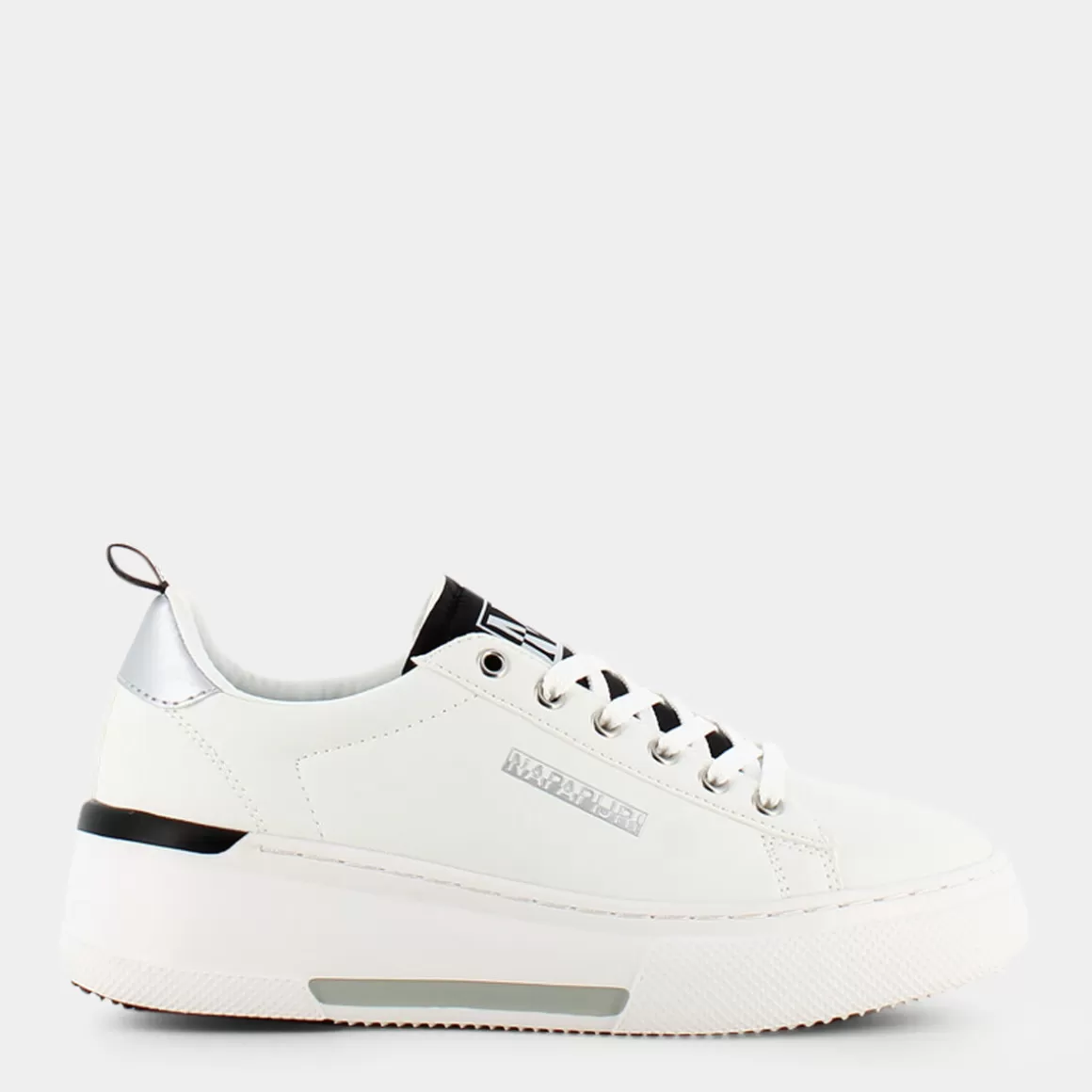 Shop NAPAPIJRI Np0A4Gu2Co Sage White/Black - Sneakers Bianco