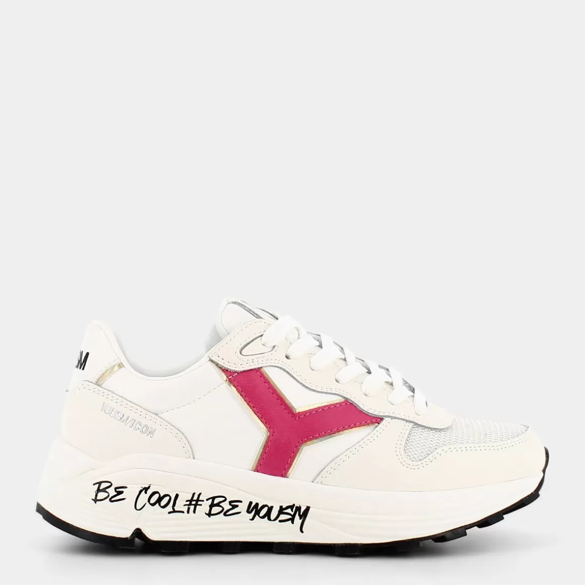 Shop YOUSM Ow-E21D-06 Rosa - Sneakers Bianco