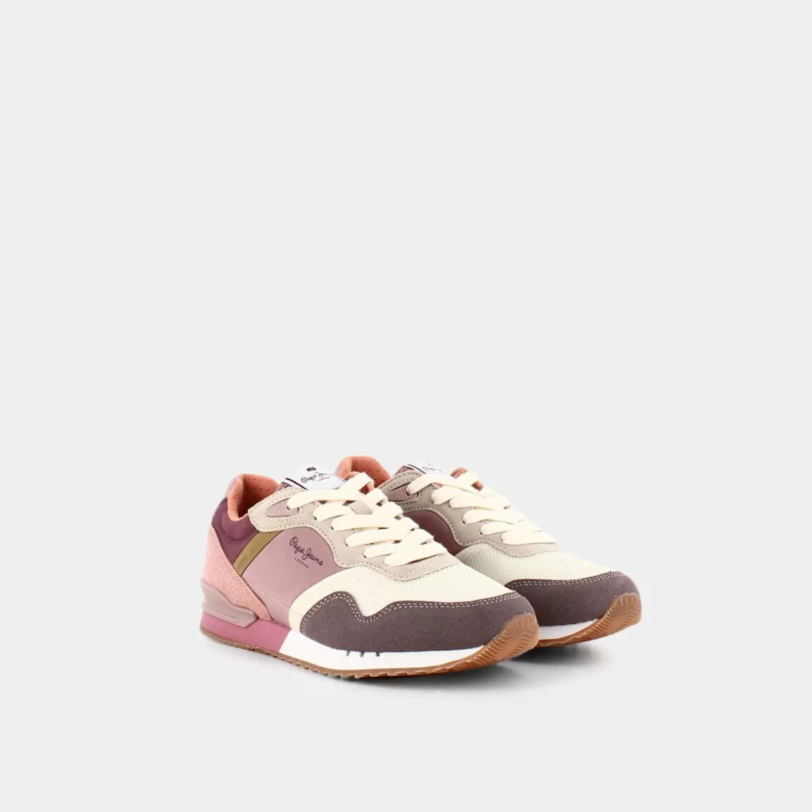 New PEPE JEANS Pls31464 London Powder Wine - Sneakers Multicolor