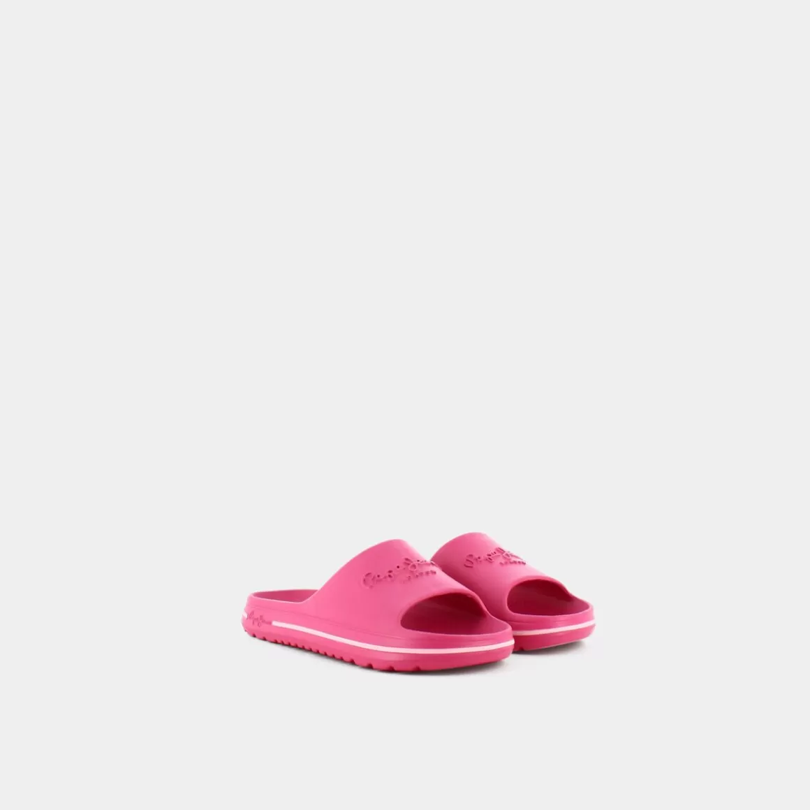 Fashion PEPE JEANS Pls70131 Beach Slide Bright Rose - Ciabatte Rosa