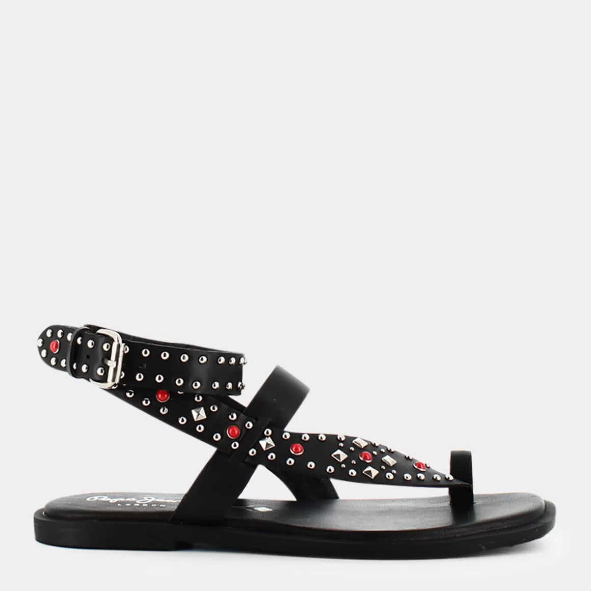 Shop PEPE JEANS Pls90580 Irma Ethnic Sandali Nero