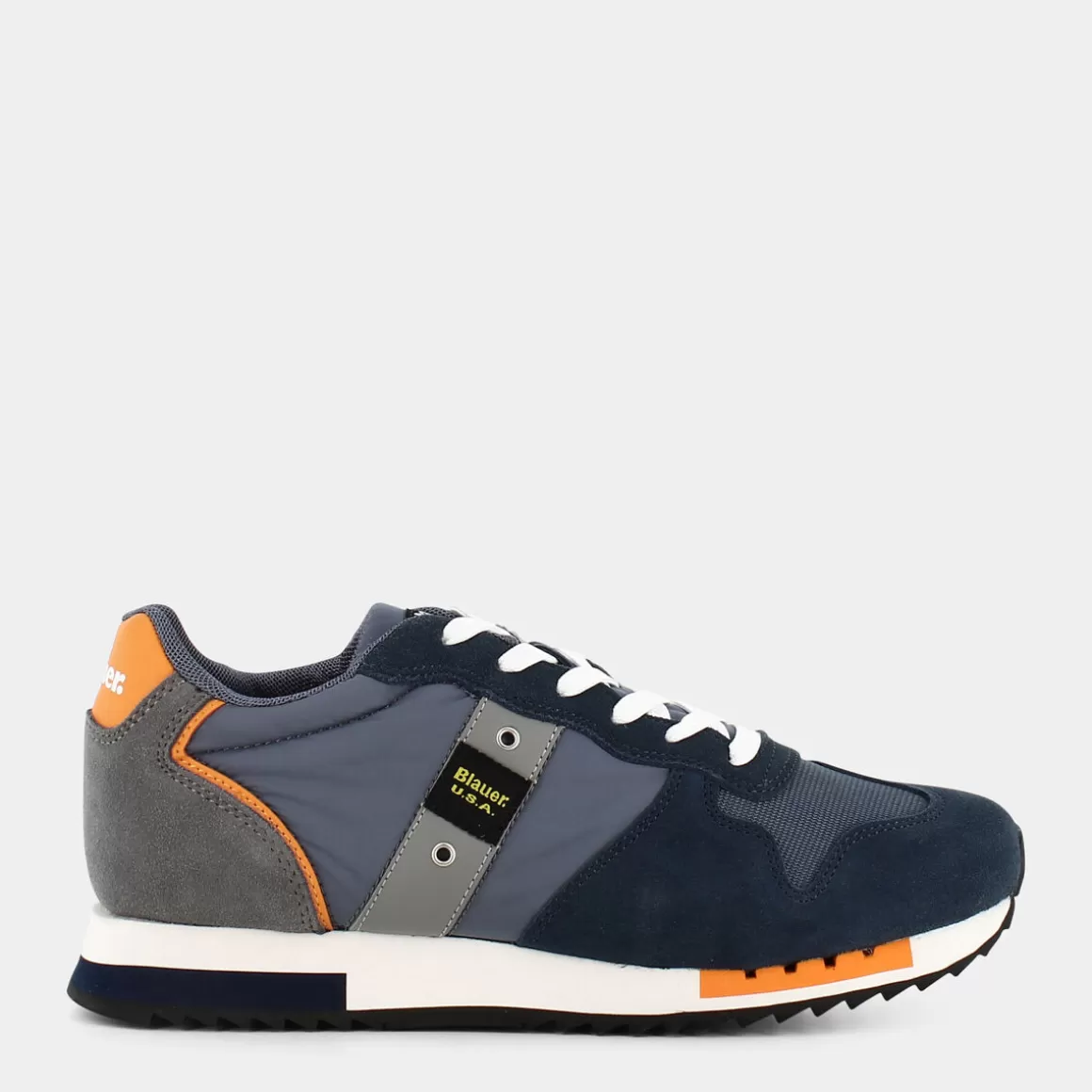 Online BLAUER Queens - Navy/Orange - Sneakers Blu