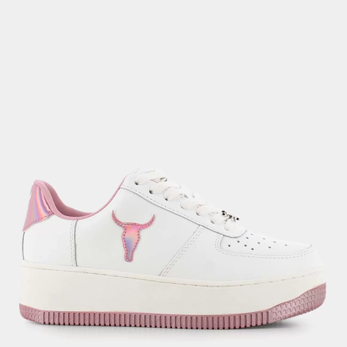 Best Sale WINDSOR SMITH Recharge - White/Pink Holo - Sneakers Bianco