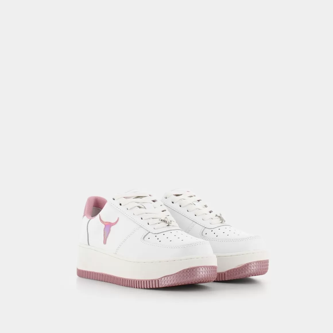 Best Sale WINDSOR SMITH Recharge - White/Pink Holo - Sneakers Bianco