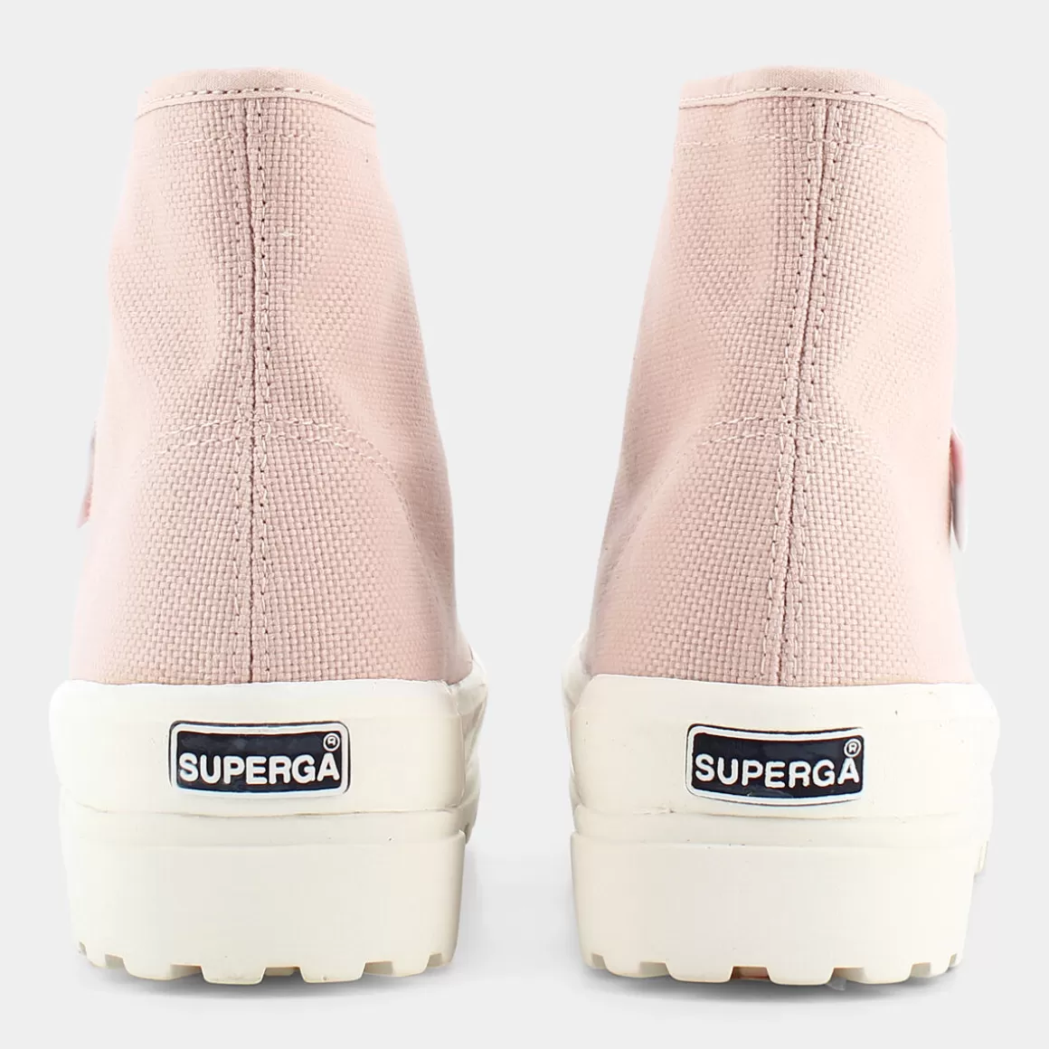 New SUPERGA S00Gxg0 Alpina High Top Pink Skin - F Avorio - Sportive Rosa