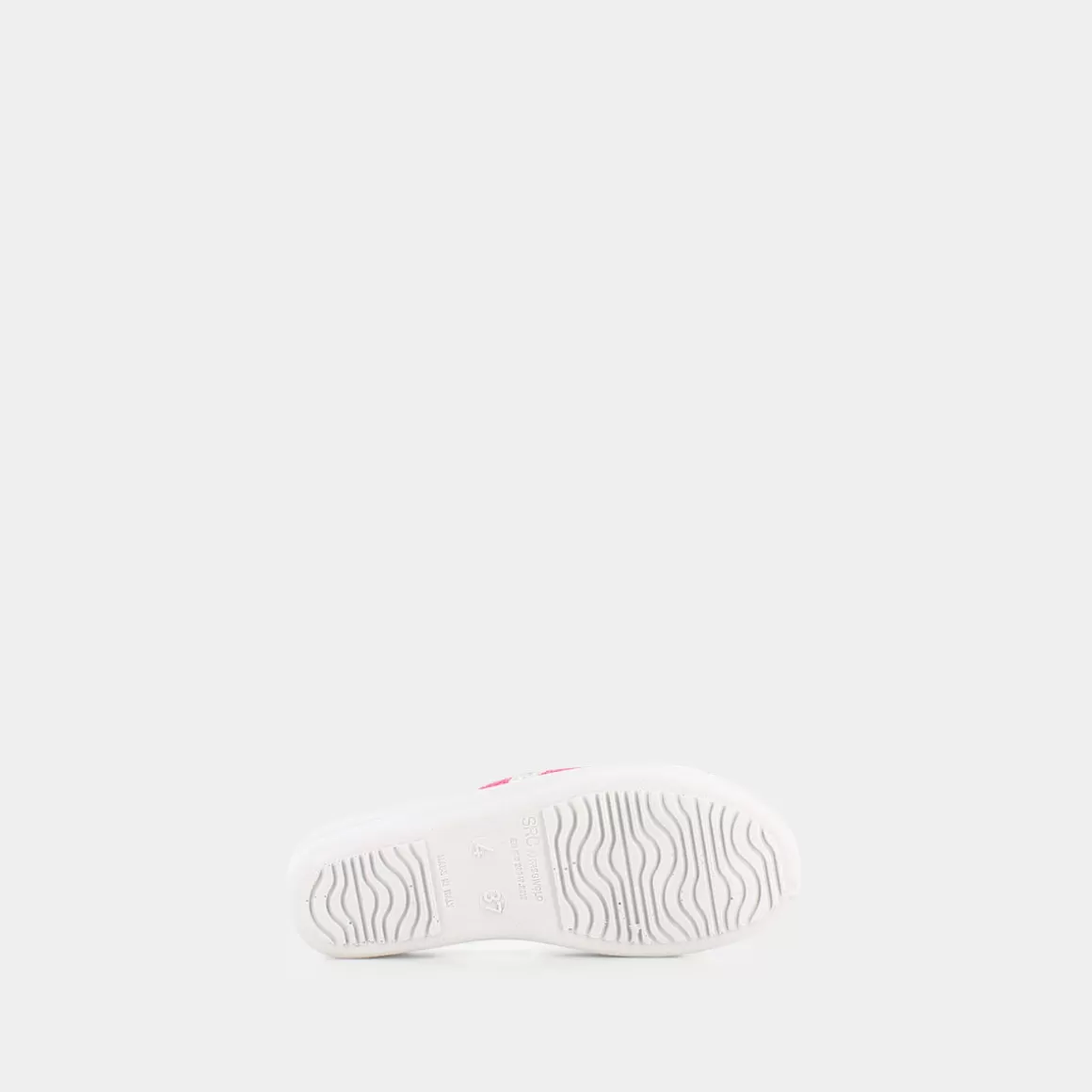 Fashion DUNE VERDI Sg-E23D-03 Fondo Grigio Chiaro Sottopiede Ghia Fiore Fuxia - Base Ciabatte Bianco