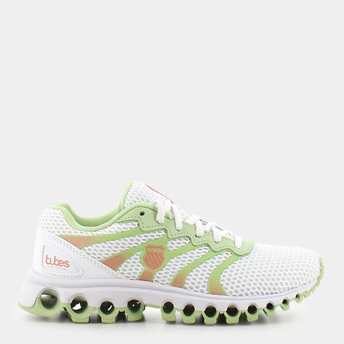 Fashion K-SWISS Sws97112 Tubes 200 White/Seafoam Green/Almost Apricot - Sportive Bianco