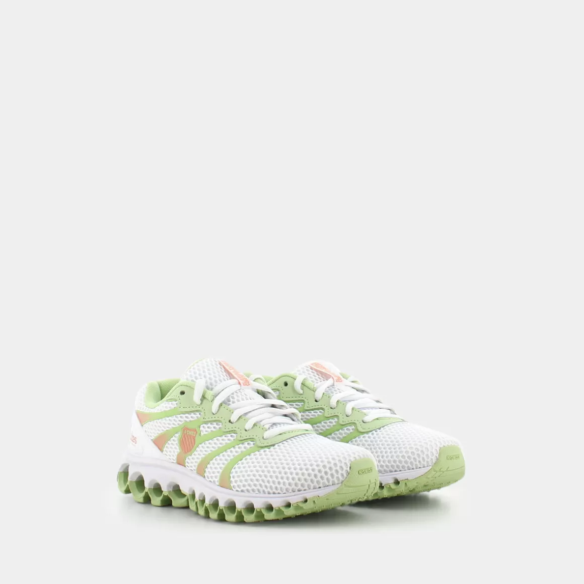 Fashion K-SWISS Sws97112 Tubes 200 White/Seafoam Green/Almost Apricot - Sportive Bianco