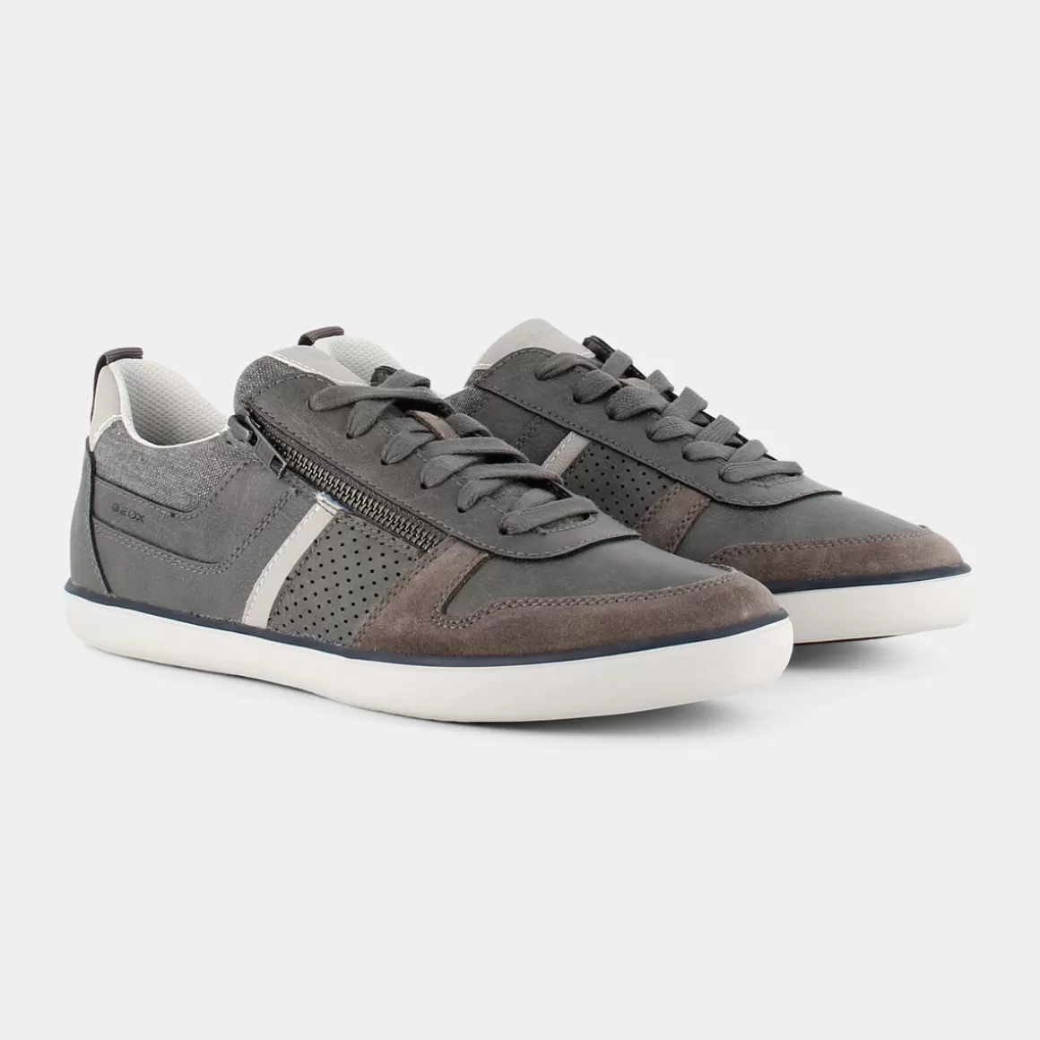 Shop GEOX U25Bcb0Pt22C1006 Elver Grey - Sneakers Grigio