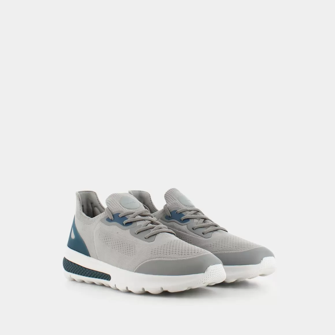 New GEOX U35Baa0006Kc1010 Spherica Actif Grigio - Sneakers Argento