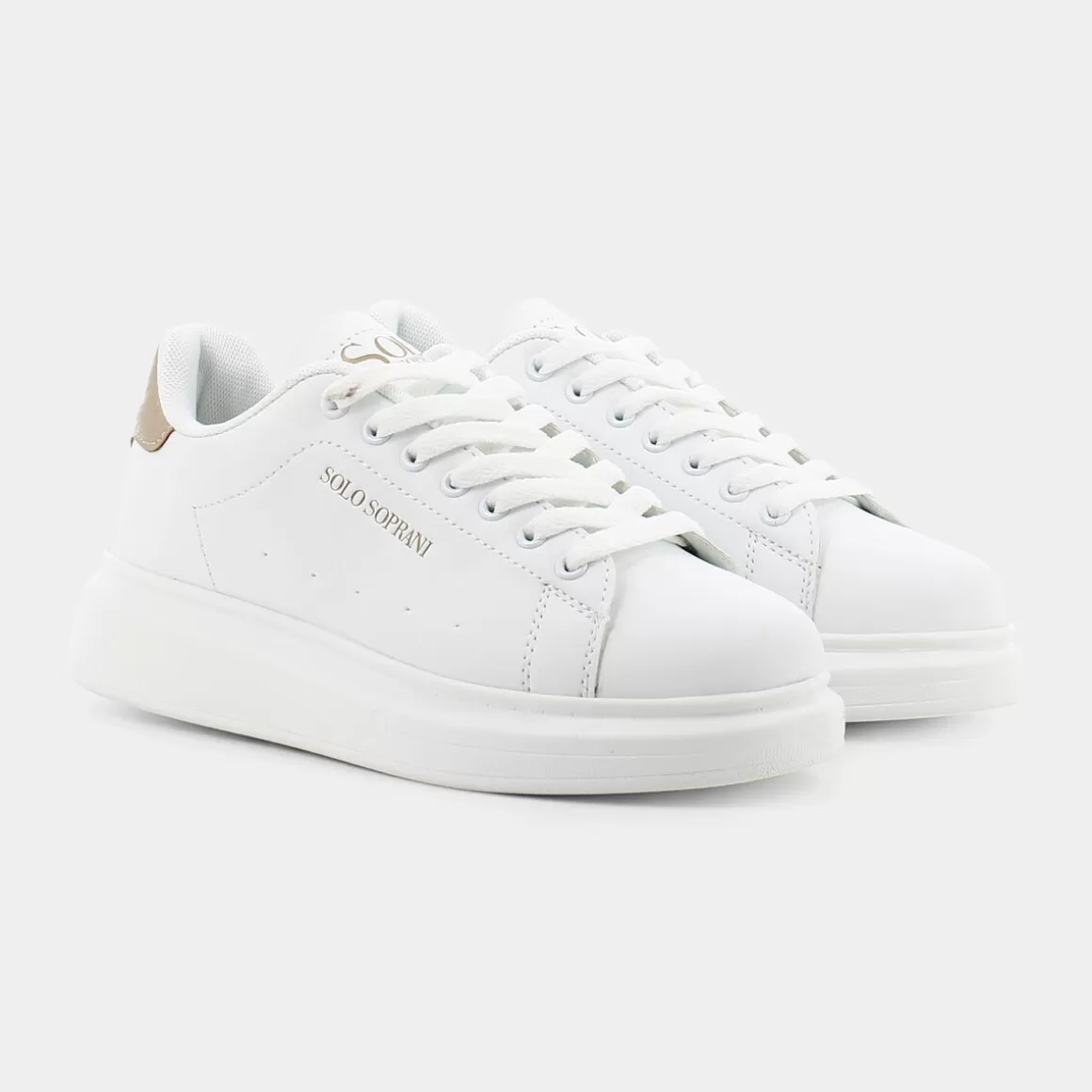 Fashion SOLO SOPRANI W8 Oro - Sneakers Bianco