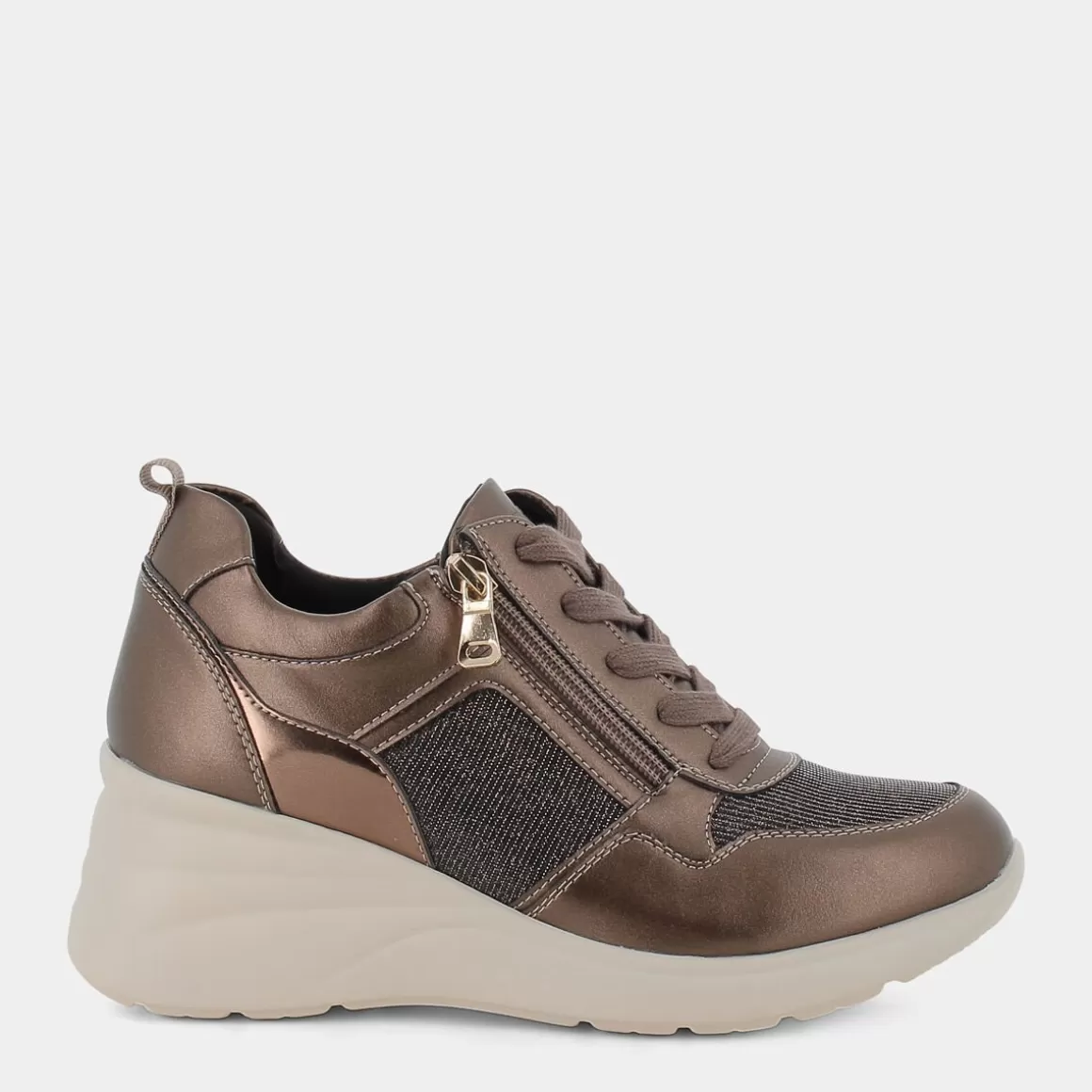 Shop SHEEN Xm-I22D-04 Bronzo - Sneakers Marrone