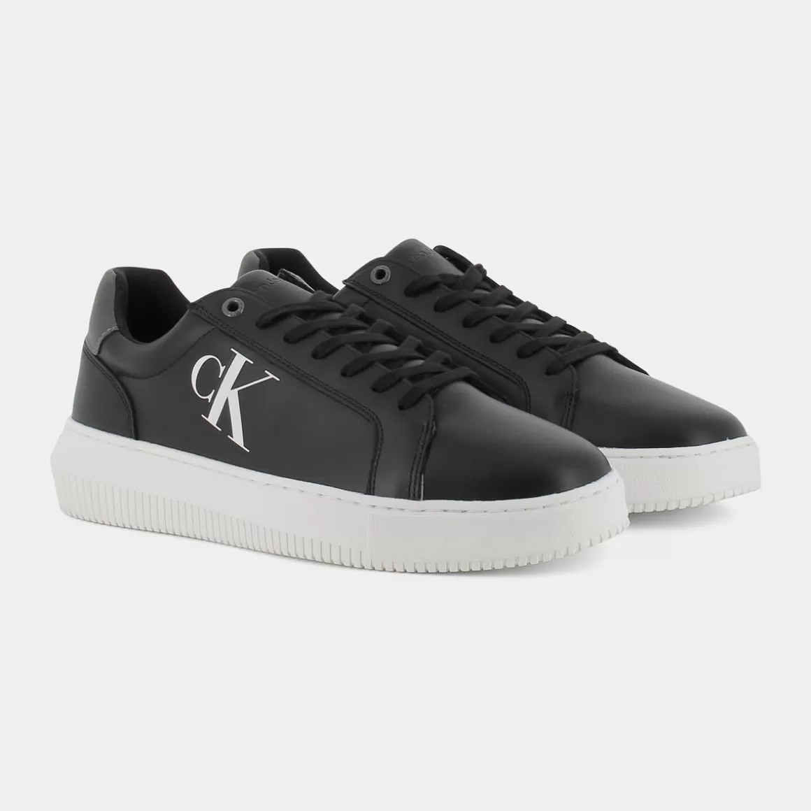 Shop CALVIN KLEIN JEANS Ym0Ym0053600T - Black Silver - Sneakers Nero