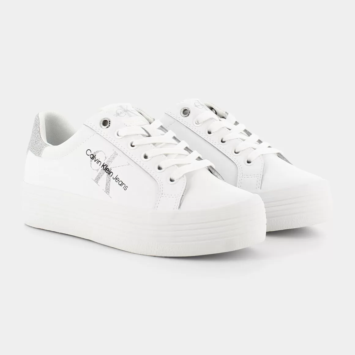 Store CALVIN KLEIN JEANS Yw0Yw00601Yaf - Bright White - Sneakers Bianco