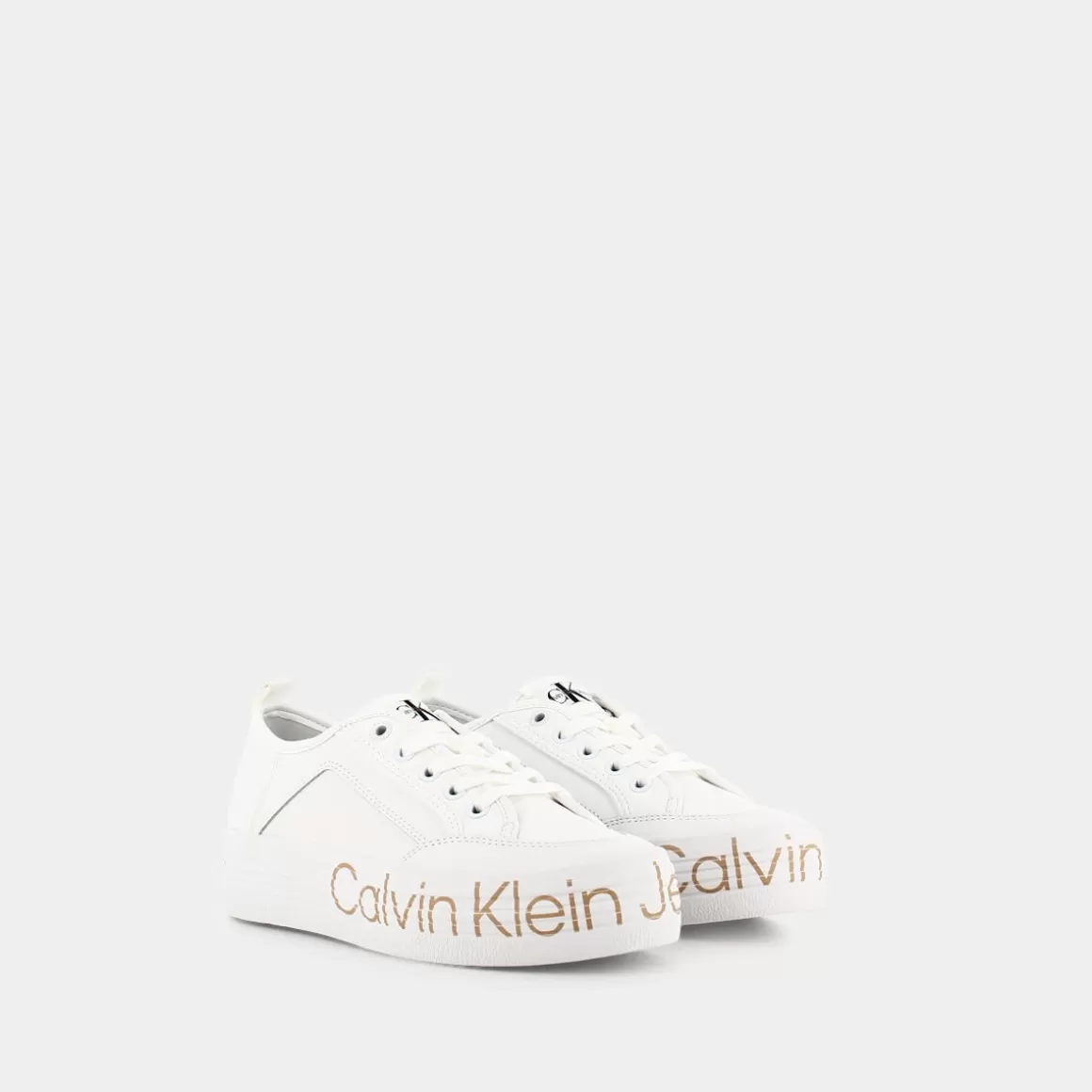 Online CALVIN KLEIN JEANS Yw0Yw01025Ybr Sneakers Bianco